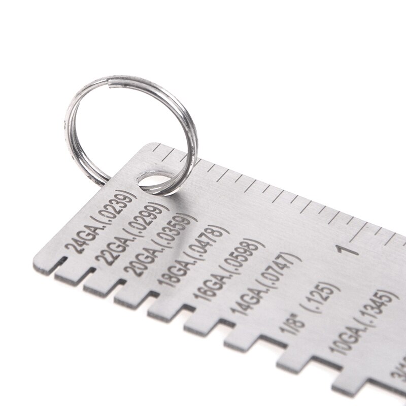 Stainless Steel Wire Gauge Thickness Measuring Tool Wire/sheet Metal Gage Measurement Useful Multifuntional Tool