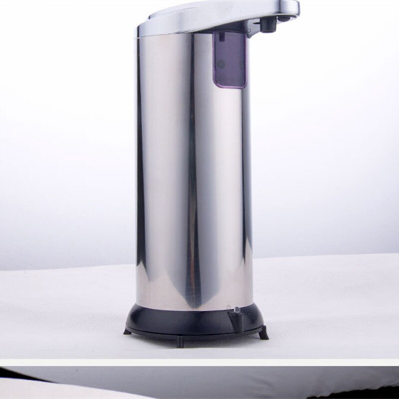 250ml køkken rustfrit stål automatisk sæbedispenser ir sensor automatisk berøringsfri desinfektionsmiddel til flydende sæbe: Default Title