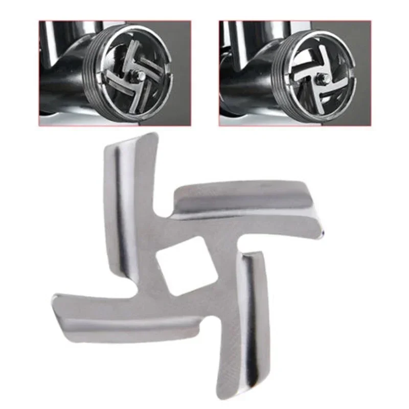 1/3 stücke Fleischwolf Fleischwolf Edelstahl Klinge Fleischwolf Küche Zubehör Ersatzteile Mit 8mm Innen See