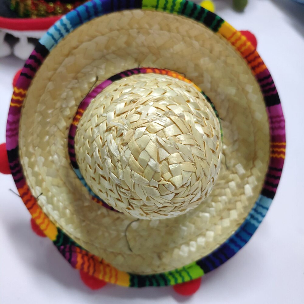 3 stk meksikansk hatt hår bøyler mini sombrero pannebånd festival hodeplagg opptreden rekvisitter fest favoriserer