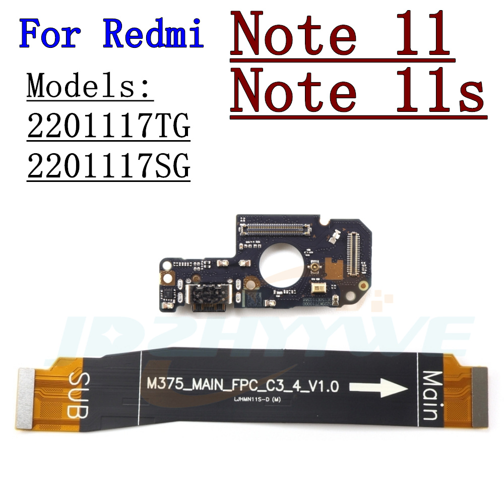 USB-Ladeanschluss SIM-Kartenleser-Anschlussplatine für Xiaomi Redmi Hinweis 9S 9 10 10s 11 11s 12 12S 13 Profi+ 5G 4G Hauptflexkabel
