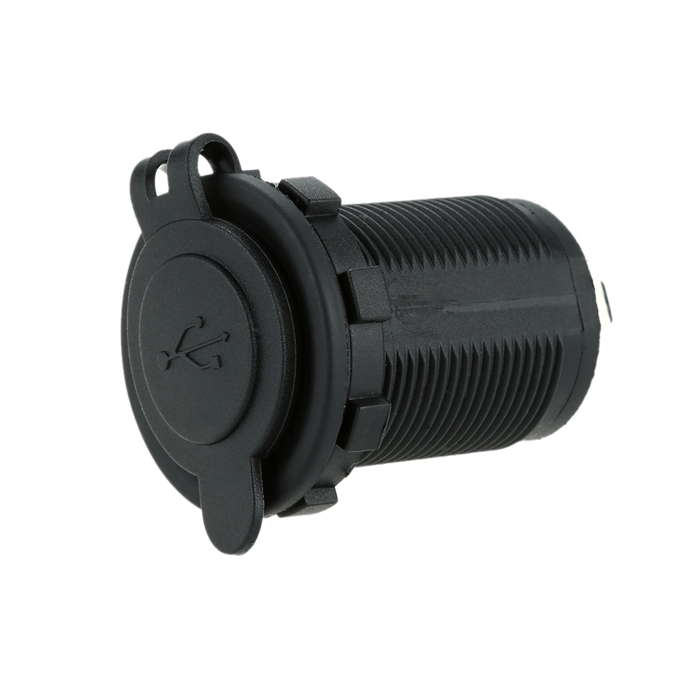 Auto Motorcycle Dual USB Socket Oplader Adapter Outlet Power Mobiele Telefoon Oplader DC 5 V 2.1A/1A voor auto Motorfiets ATV