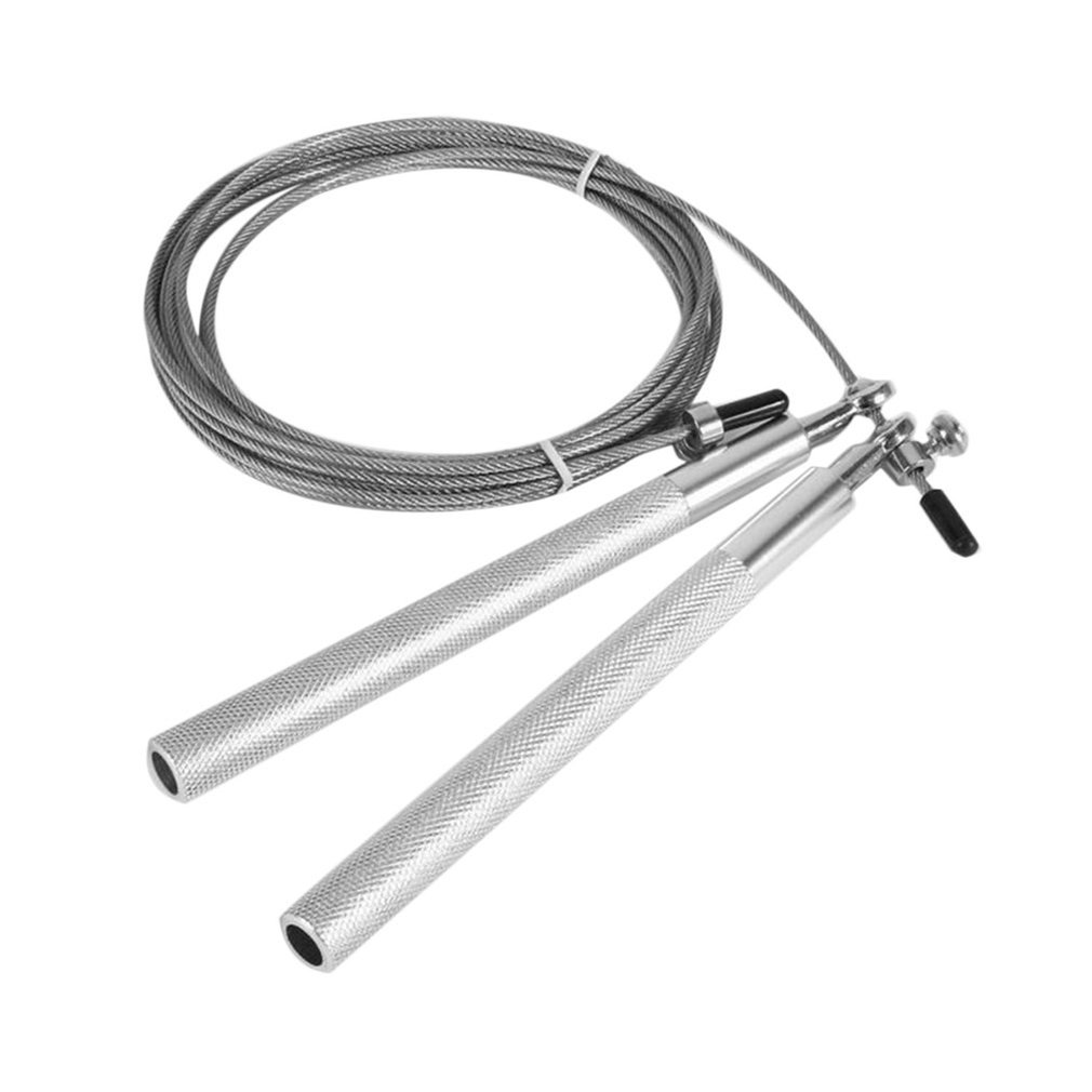 3 mètres portant la corde à sauter formation de forme physique corde à sauter professionnelle Double secouant le jeu poignée en aluminium en métal: Default Title