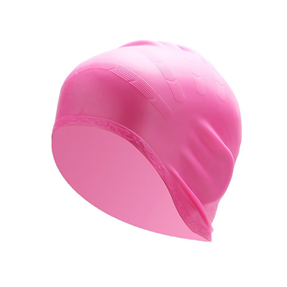 Silicone Swimming Cap Cover Ears Long Hair Clean Swim Pool For Adult Men Women бир уши для плаванья F@: D