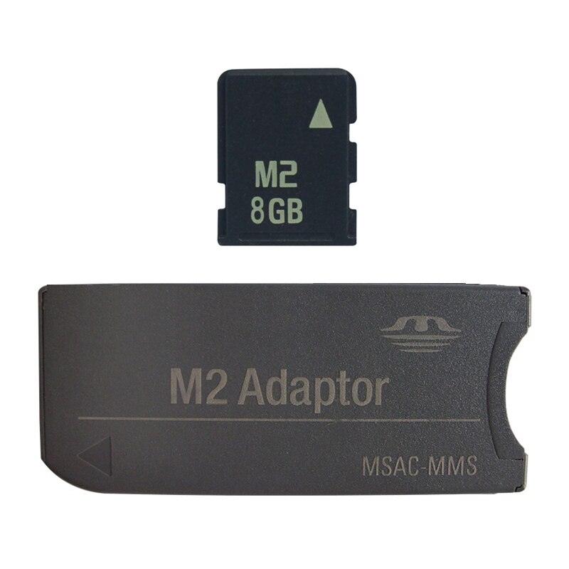 Grote Originele! M2 geheugenkaart 512 MB 1 GB 2 GB 4 GB 8 GB Memory Stick Micro met Adapter MS PRO DUO: 8GB