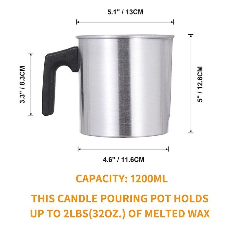 Candle Making Kit, Candle Pouring Pot kit, Candle Wax Melting Pot - Perfect for Candle &amp; Soap Making