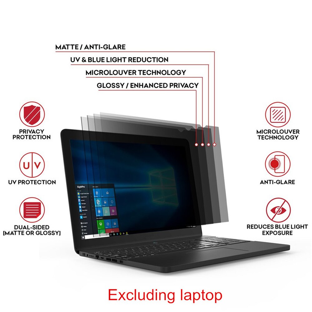 Película protectora de pantalla para portátil, filtro de privacidad de 13,3 pulgadas para pantalla estándar (4:3), monitores LCD para Notebook