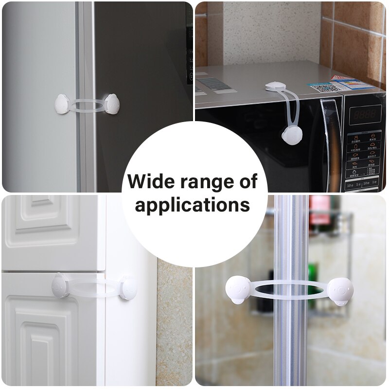 5pcs Child Kids Baby Care Safety Cabinet Locks &amp; Straps Products Cabinet Drawer Locks