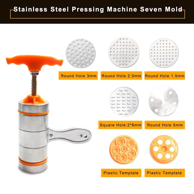 Manual Pasta Machine Kitchen Machine Noodle Cutting Machine with 7-Mode Spaetzle Tool