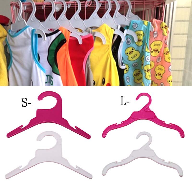 Cintre en tissu 10 S/L pour vêtements d&#39;animaux de compagnie, support en plastique pour chiens et chats, grand gabarit