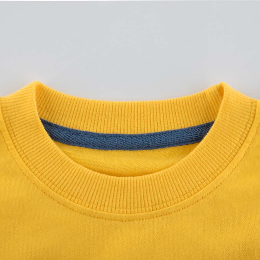 1-9y outono e inverno roupas da criança do bebê dos desenhos animados do menino dinossauro carta impressão camisola de manga comprida pullovers quentes t-shirts