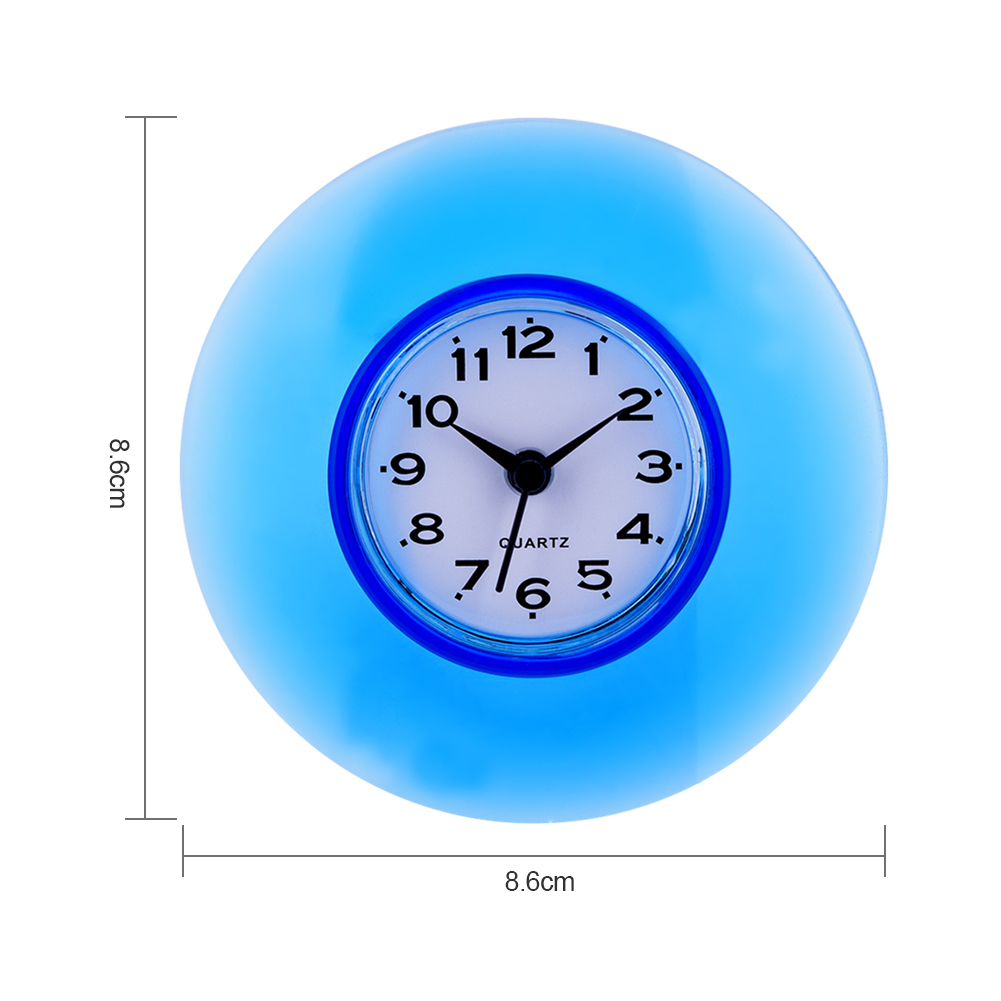 Mini schattige badkamer keuken zuignap wandklok douche waterdichte timer muur raam spiegel douche klok decoratie