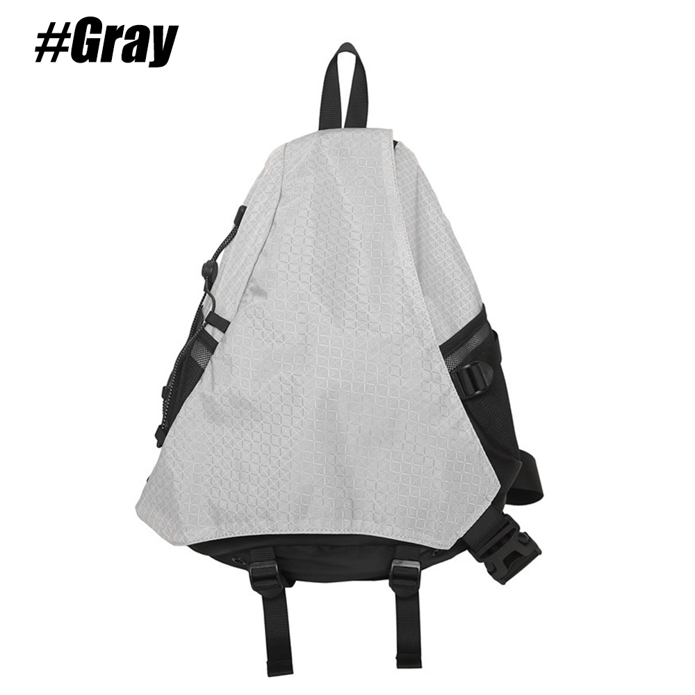 1 STKS Crossbody Sling Bag Waterbestendige Rugzak Lichtgewicht Schouder Borst Dagrugzak voor Mannen Vrouwen Fietsen Wandelen Reizen: zwarte kleur