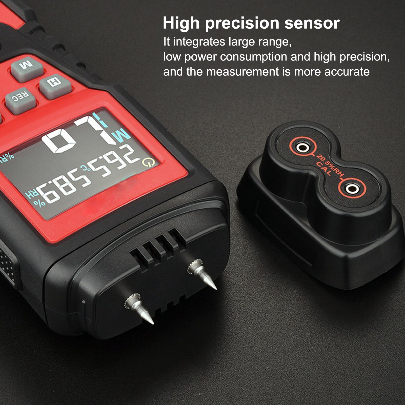 Two Pins Digital Wood Moisture Meter Analyzer Paper Humidity Tester Wall Hygrometer Timber Damp Detector