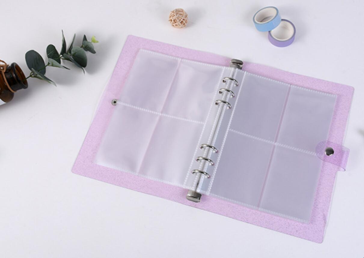 A5 A6 Binder Photocards Collect Book Postcards Organizer Journal Notebook With 10PCS Sleeves School Stationery