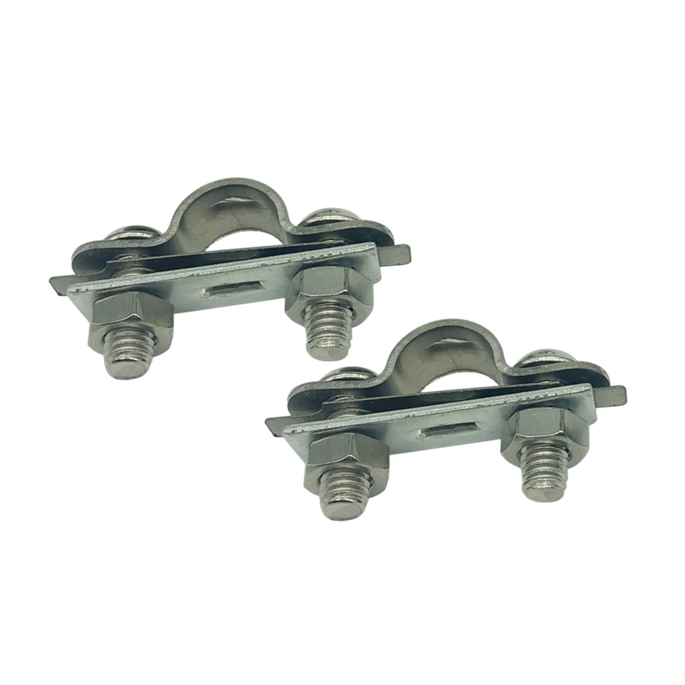 JayCreer Boat Marine Outboard Motor Remote Cable Fitting Clamp Eyebolt: Silver