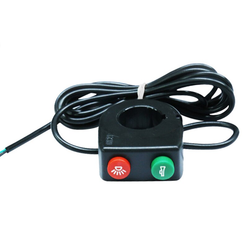 36/48V E-światło rowerowe z róg 2 w 1 zaprojektowany skuter lampa czołowa wioślarz elektryczny 4 diody doprowadziło przedni reflektor i włącznik klaksonu zestaw