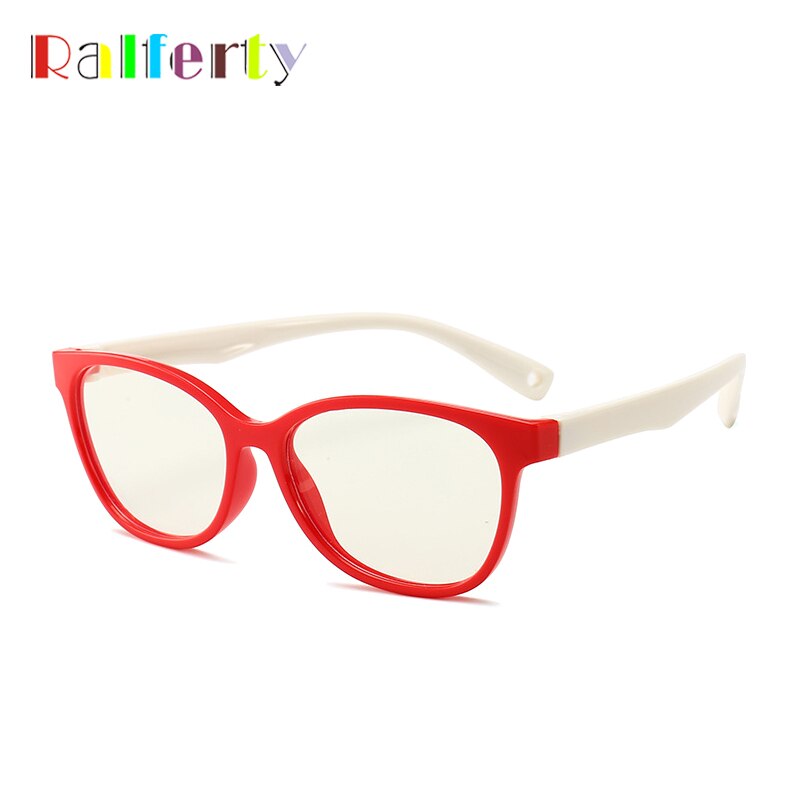 Ralferty kids ultralichte siliconen brilmontuur anti-blauwfilterbril computerbril  uv400 brillenmonturen kind  k007