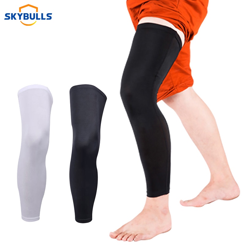 Skybulls Sports Compression Leg Sleeve Basketball Football Cycling Knee Calf Support Running Shin Guard Outdoor Sports Safety