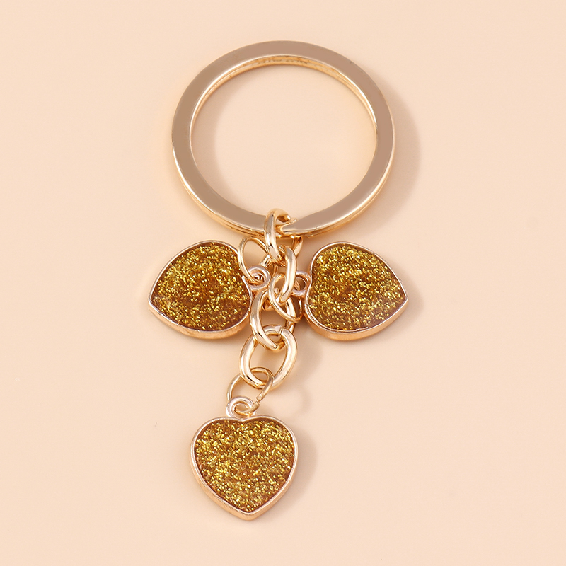 Bonito llavero esmaltado con forma de estrella y lentejuelas, dijes para mujer y niña, llavero con colgantes, llavero de coche, bolso, decoración, de joyería