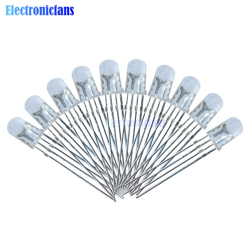100Pcs Multicolor 4pin 5mm RGB Led Diode Light Lamp Tricolor Round Common Anode LED 5 mm Light Emitting Diode