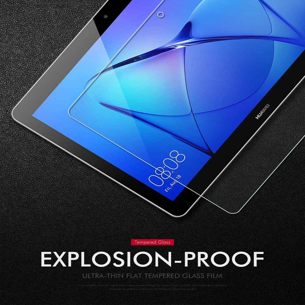 For Huawei MediaPad T3 10 9.6 inch AGS-W09-L09-L03- 9H Premium Tablet Tempered Glass Screen Protector Film Protector Guard Cover