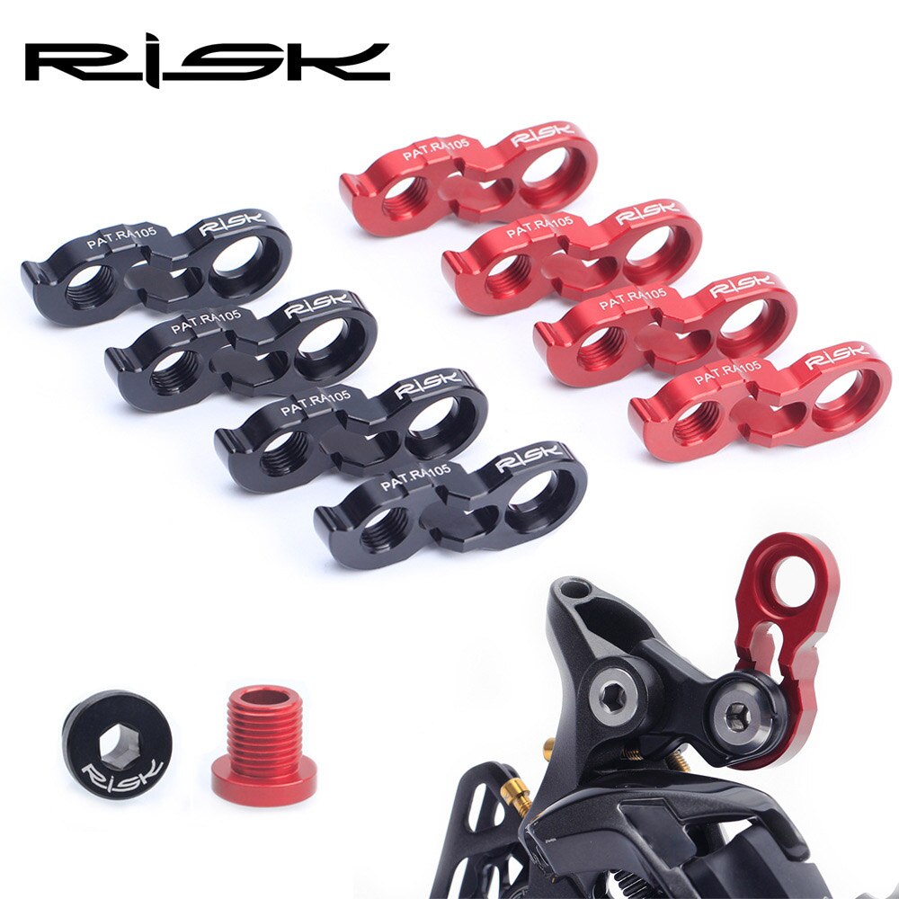 RISK Rear Derailleur Hanger Extender Kit Bike Tail Hook Extension 40T 42T 46T Aluminum Cycling Derailleur Adapter Bicycle Parts