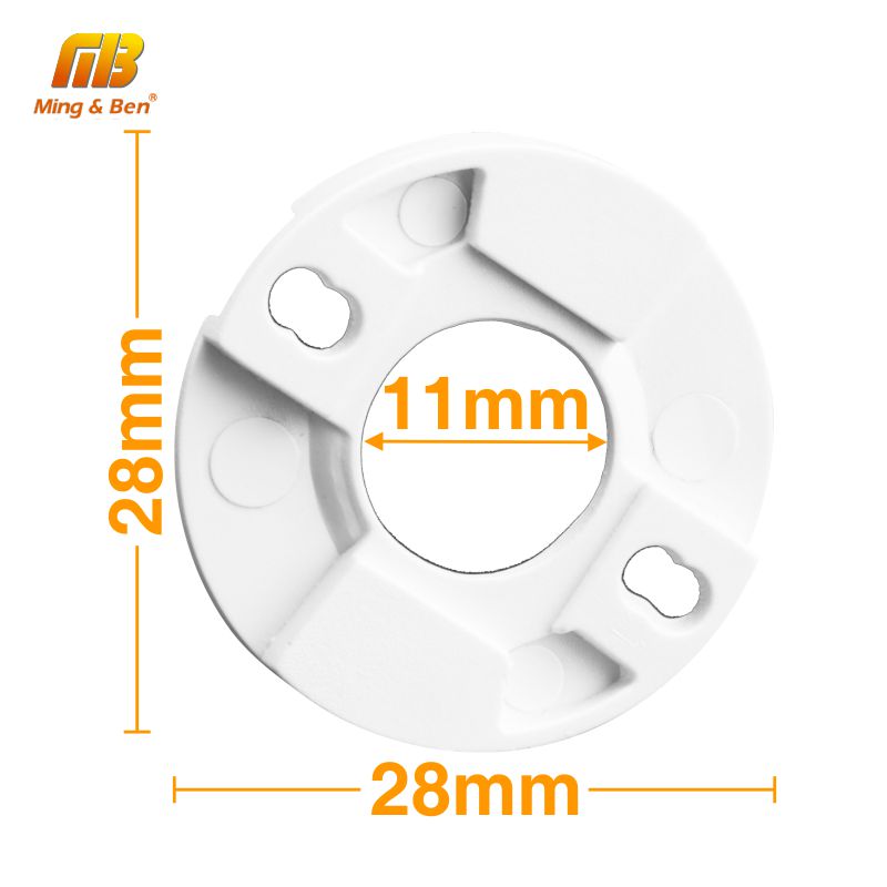 10 STUKS LED COB Chip Vaste Houder 28mm X 28mm Ronde LED Lamp Lamp Base Voor DIY LED schijnwerper Spotlight 11x11mm LED Kraal Instelling