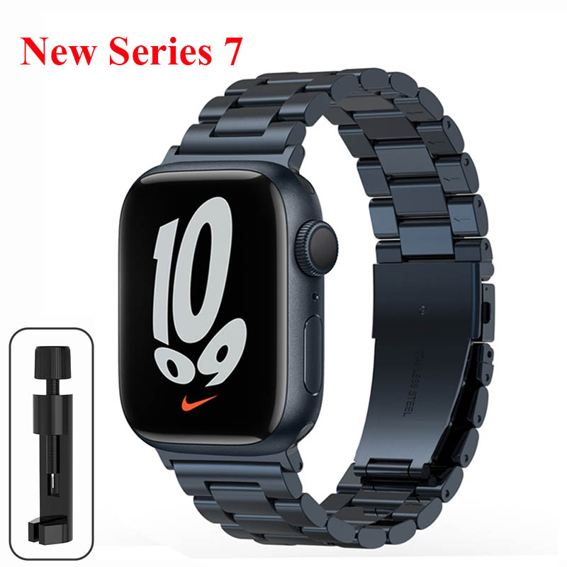 Metalen band voor Apple Watch Ultra 2 Band 49 mm roestvrijstalen armband voor iWatch 10 9 8 7 6 46 mm 42 mm 41 mm 45 mm 38 44 mm 40 mm