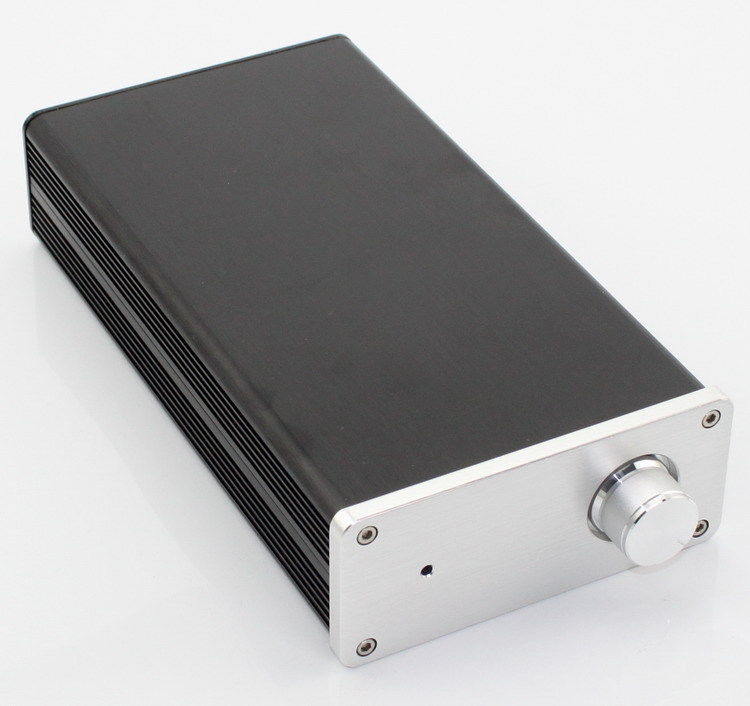 Aluminium minikapsling effektförstärkare chassi diy box box silver 208*116*50mm