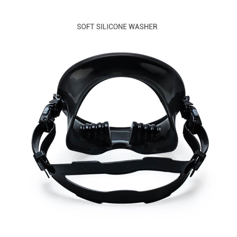 Silicone Dive Mask Panoramic Wide View Diving Goggles Oval Dive Mask Silicone Fog Free Glass Lens Water Sports Accessory
