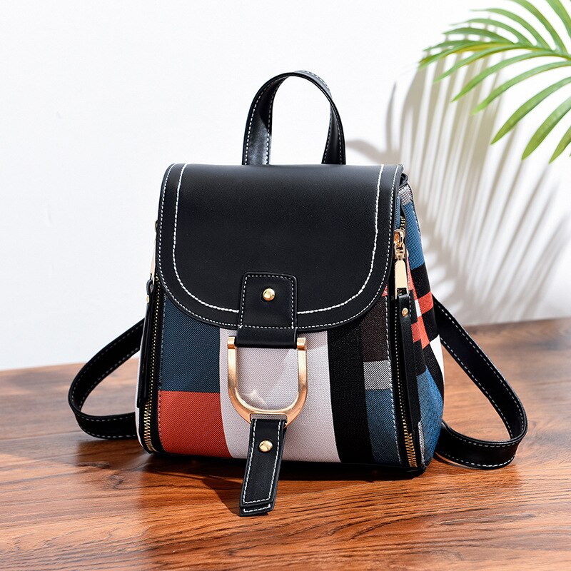 Frauen Rucksack mit multipl uaing pu leder Rucksack neue frauen Netz Rucksack weibliche schule tasche mädchen reisetasche geldbörse