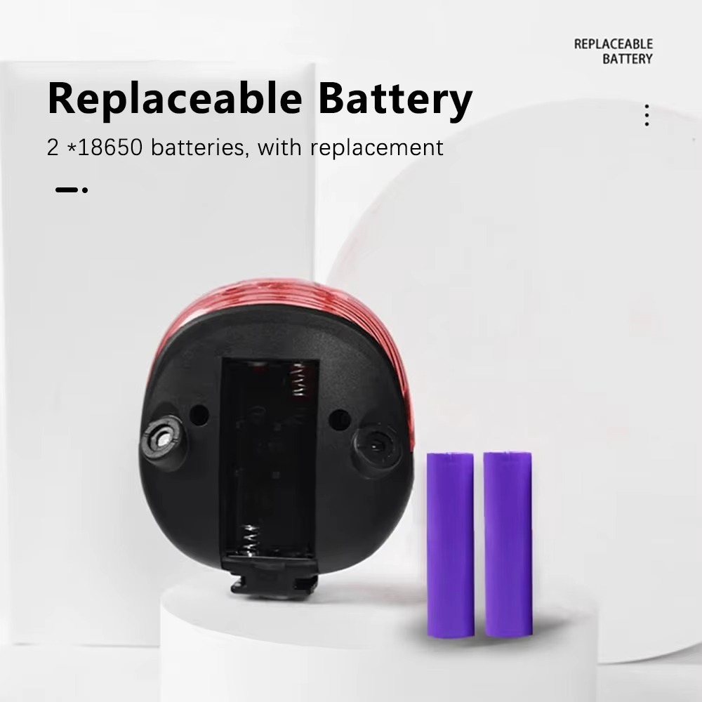 Luz trasera de bicicleta superbrillante, fácil de instalar, iluminación gran angular, luz trasera de ciclismo, advertencia de seguridad, múltiples modos