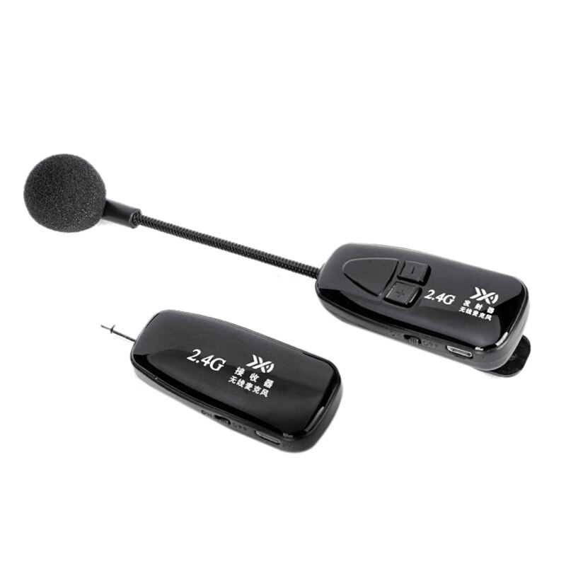 2.4G Wireless Tie Clip Microphone Lavalier Lapel MIC Mobile Phone Wireless Microphone Erhu Pickup MIC: Default Title