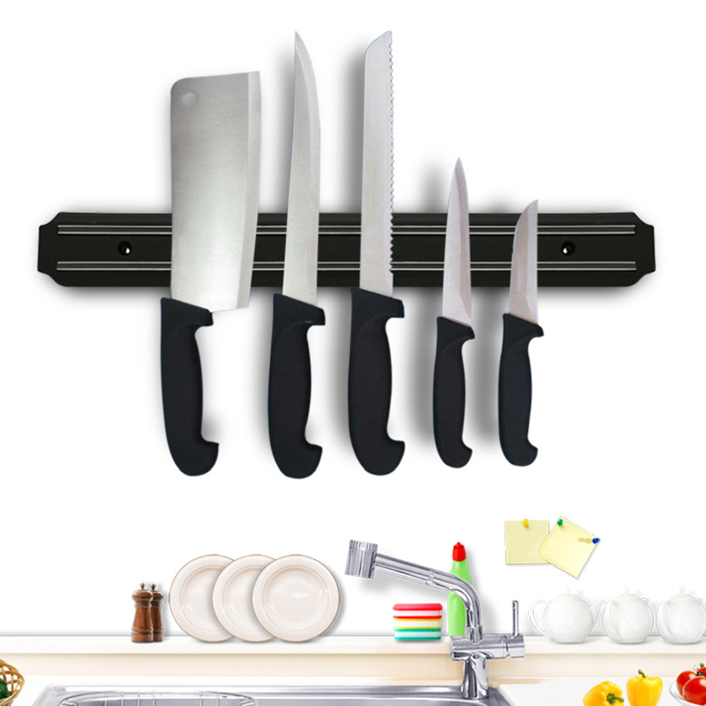 Strong Magnetic Wall Mounted Kitchen Knife Holder Magnet Bar Display rack knives storage knife block 33-55cm knife holder