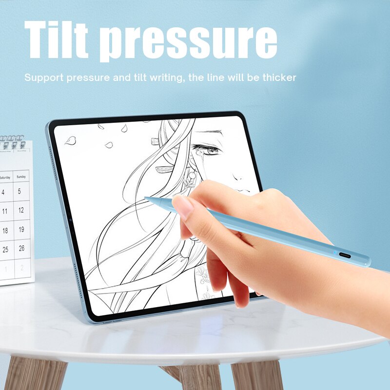 EAOR-Bolígrafo Stylus para tableta, para Apple iPad Pencil 1 2, iPad 7th 8th 10,2 Pro 11 12,9 10,9 Air4 3 Mini 5