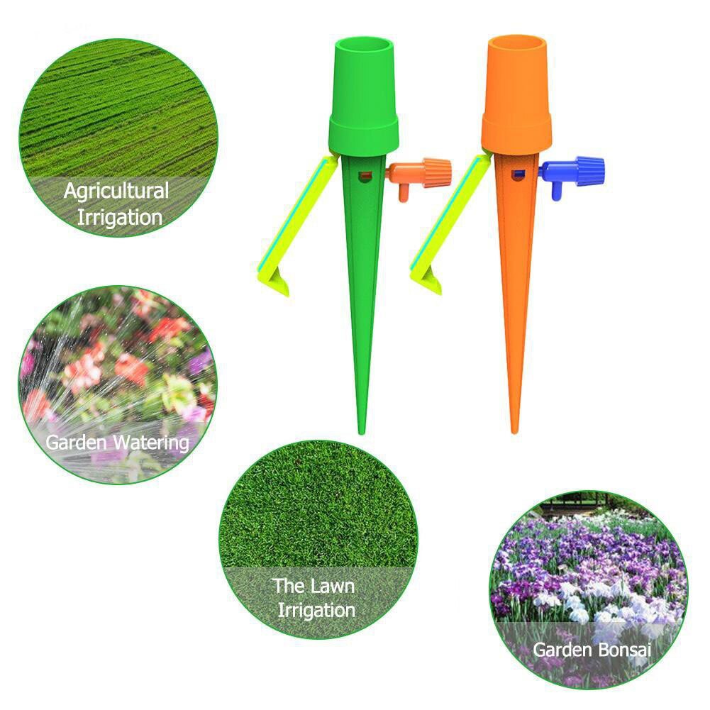 6/12/18PCS Auto Drip Irrigation Watering System Dripper Spike Garden Household Plant Flower Indoor Household Waterer Bottle Drip