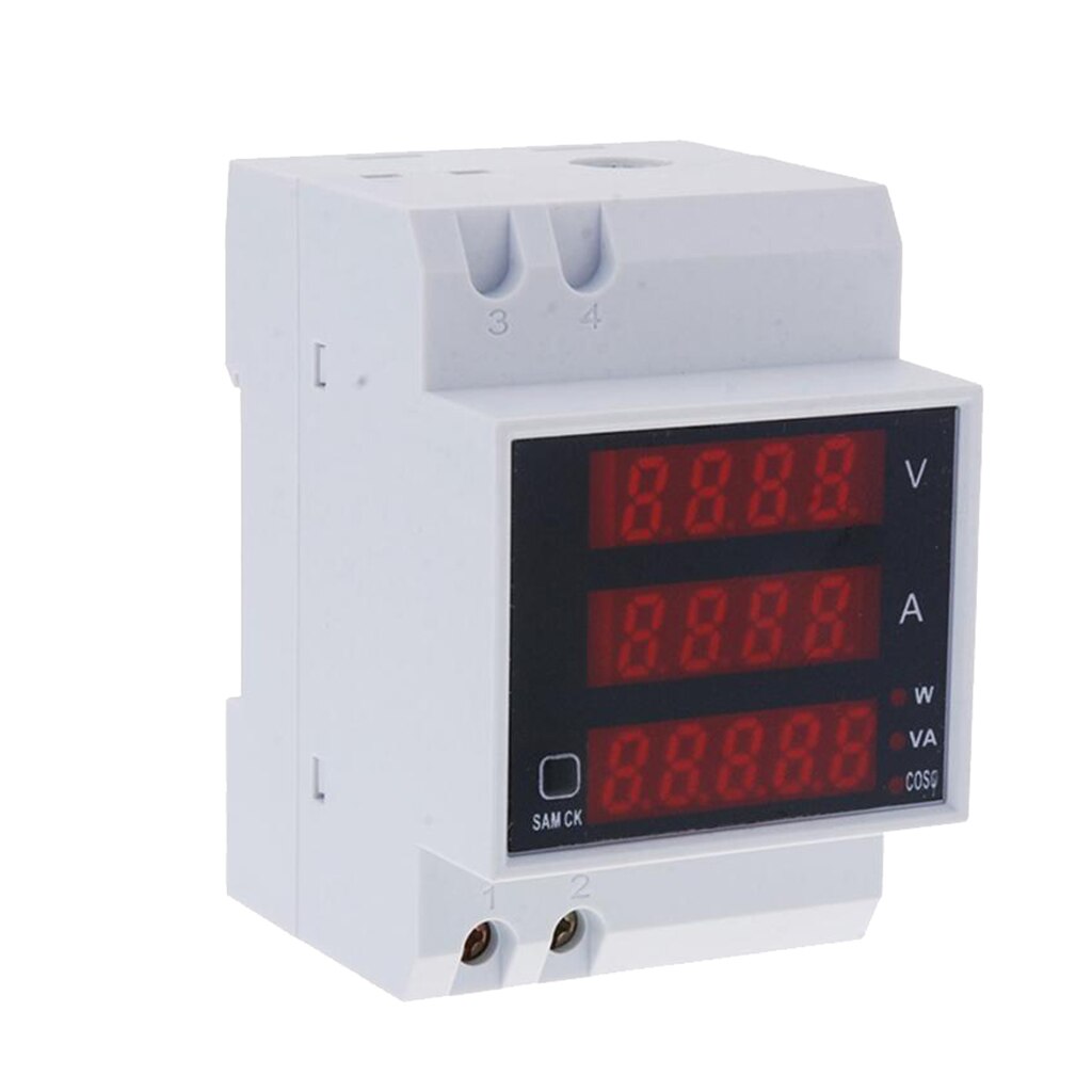 AC80-300V 100A Lärm-Schiene Digitale Multi Funktion Meter Messgerät Multimeter Spannung Strom Energie Strom Meter LED-anzeige