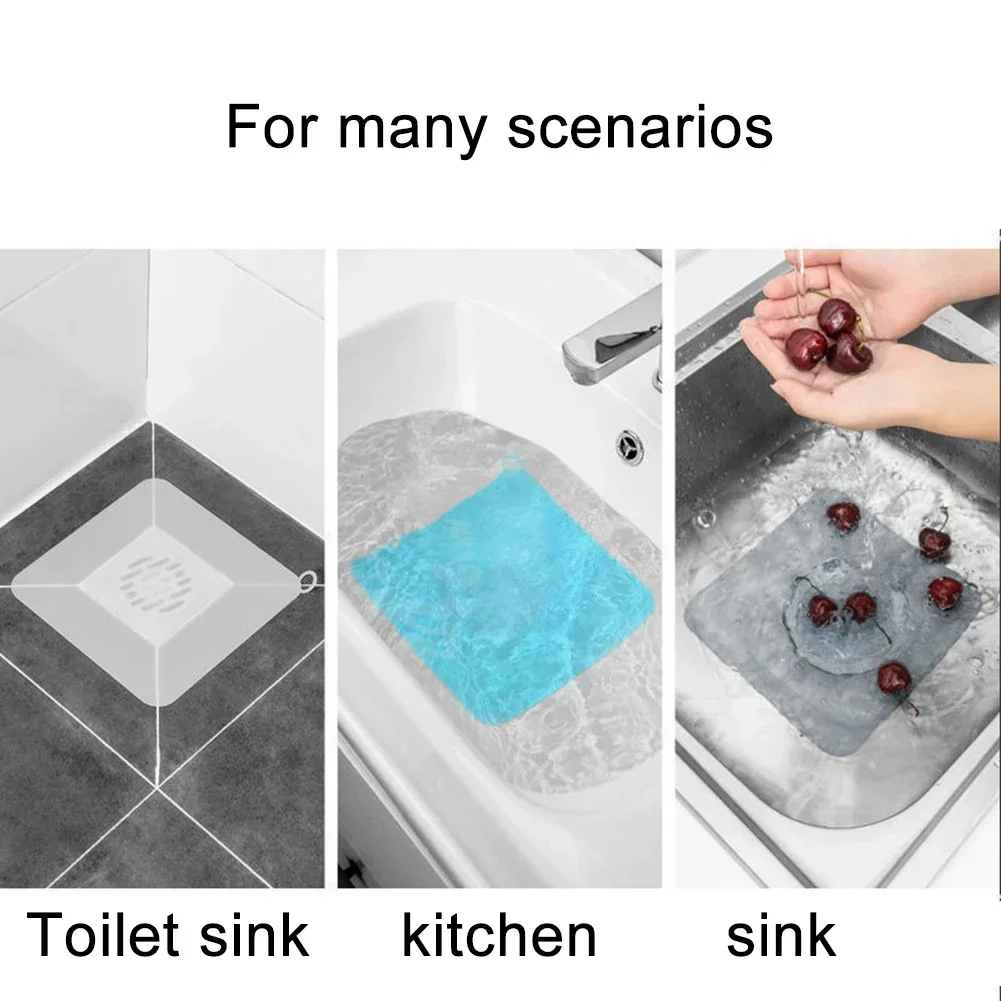 Silicone Floor Drain Anti-smell Cover Sewer Sink Smell Removal Sealing Drain Cover Kitchen Bathroom Home Insect-proof Seal Cover