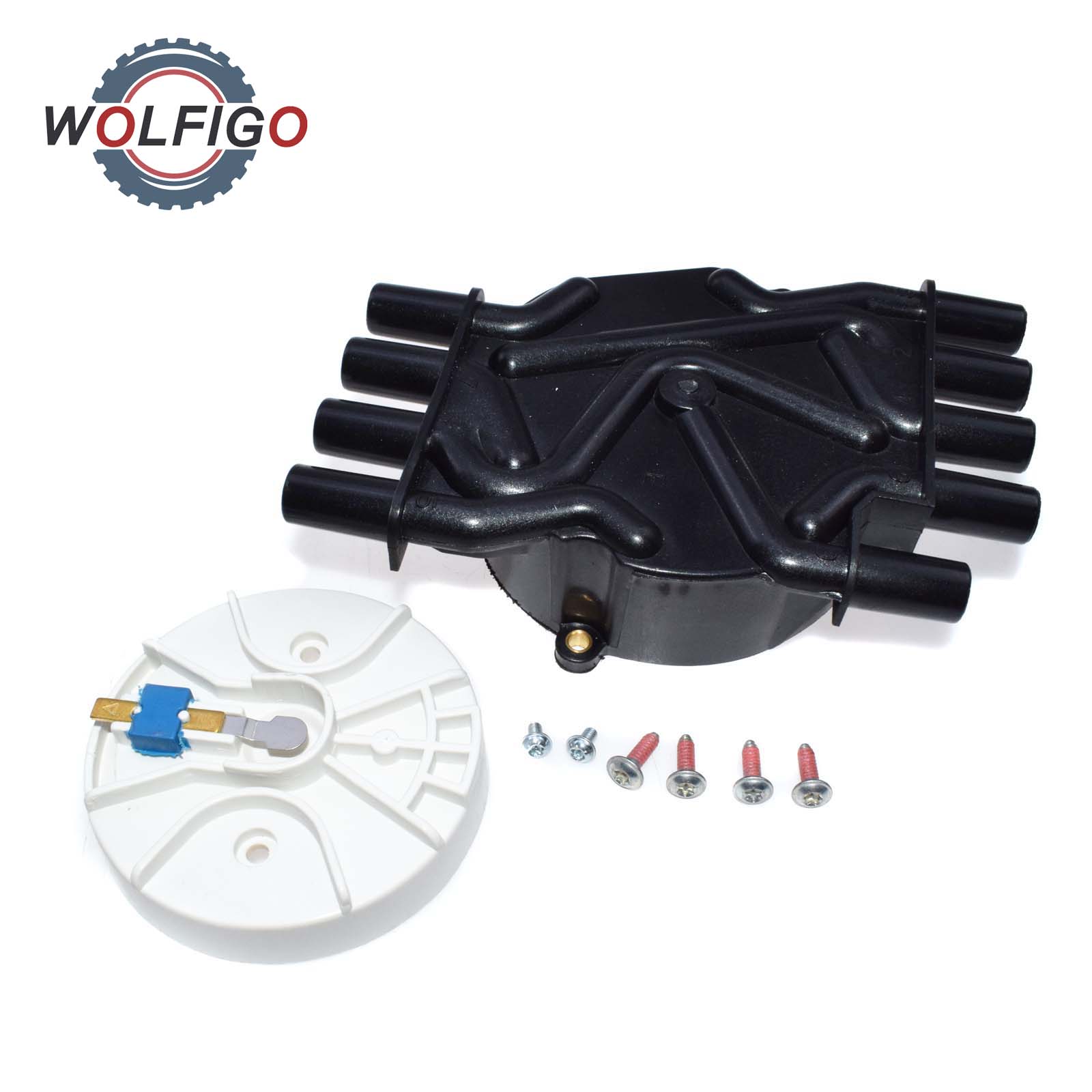 Wolfigo Distributeur Cap &amp; Rotor Kit 10452459 Voor 1996-2002 Chevrolet 5.0L 5.7L V8 Gmc Cadillac Escalade Vortec k3500 C2500