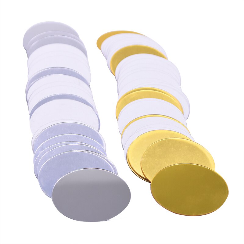 Pegatinas acrílicas de lunares para decoración del hogar, papel tapiz de 5cm, de lunares dorados y plateados, para dormitorio, cuarto de niños, 20/50 Uds.