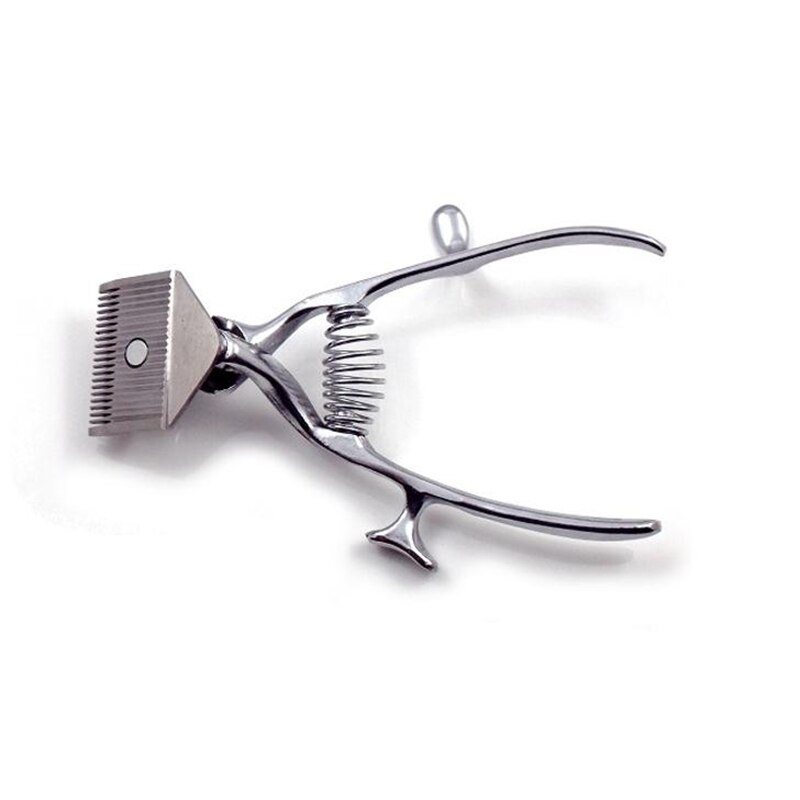 Old-Fashioned Manual Clippers Haircut Hand Fader Trimmer Pusher Scissors No Noise No Electric Need