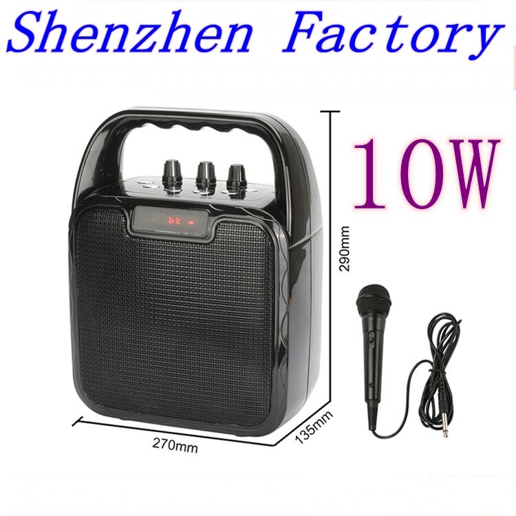 Karaoke Speaker - 10W Output Power - Bluetooth 5.0+EDR - Portable Audio with Wired Microphone