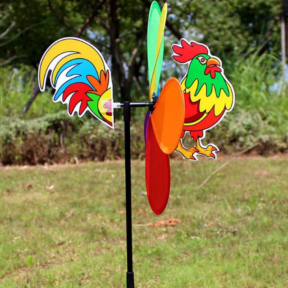 Plastic Wind Spinner Pinwheel Windmill Yard Insect Lawn Toy Outdoor 3D Beautiful