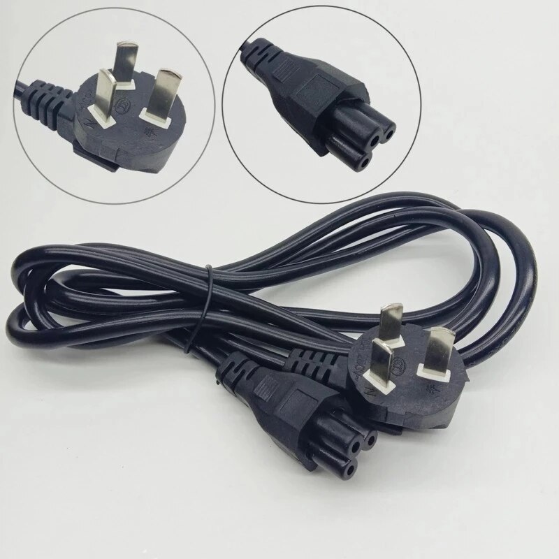 10pcs CN AU Plug AC Power Cable Chinese China Australia Zealand C5 Cloverleaf Extension Lead Cord 1.4m For Laptop Charger