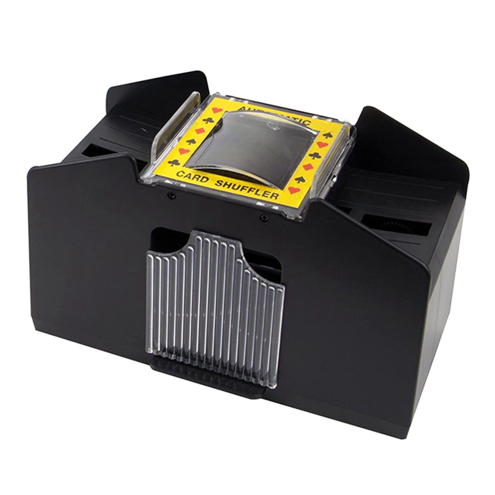 4-Deck Automatic Card Shuffler Classic Poker Shuffling Battery Operat