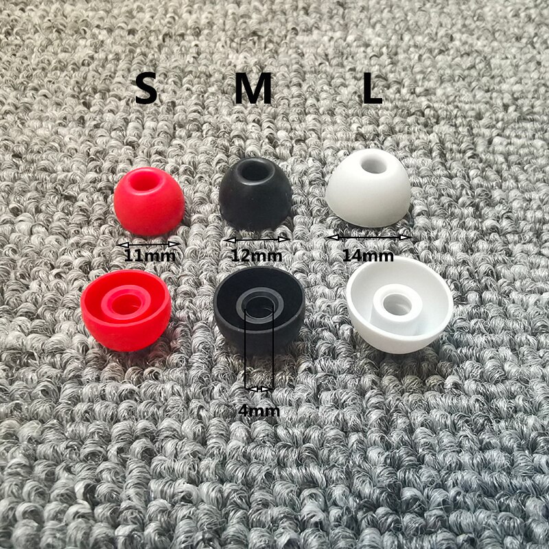 In-ear-öronsnäckor för beats studio buds hörlurar silikonfodral skydd lock byte av tips öronsnäckor öronsnäckor öronkuddar kudde 3 par