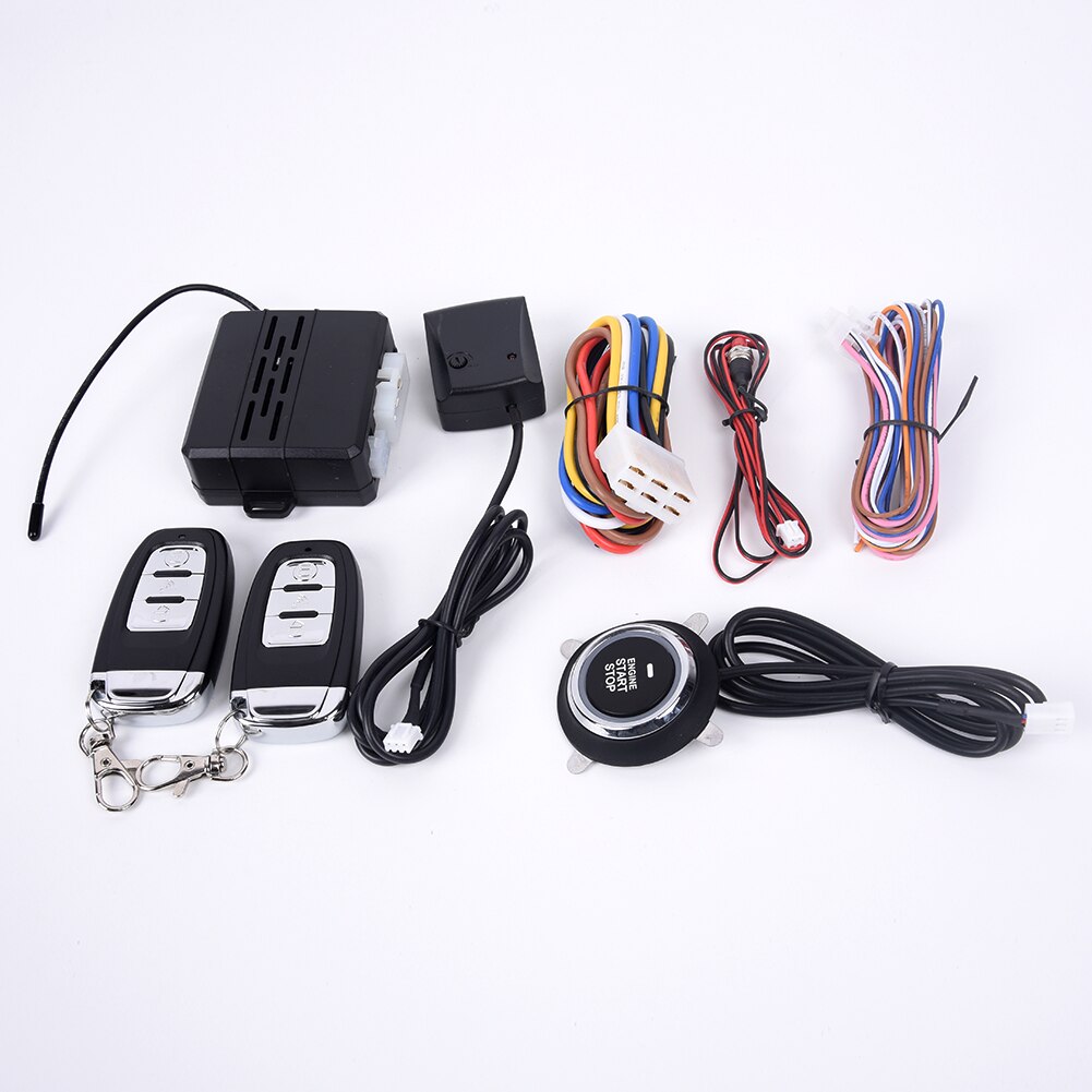 Antena motor un botón de arranque coche vibración alarma seguridad empujar remoto