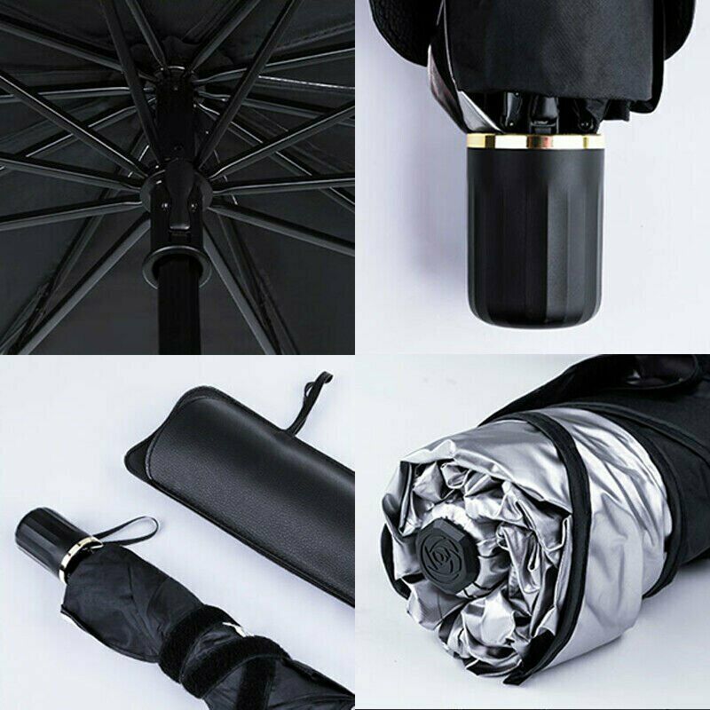 Voiture parapluie forme pare-soleil Parasol Auto fenêtre avant Parasol couvre Anti UV voiture pare-brise parapluie voiture pare-soleil couverture