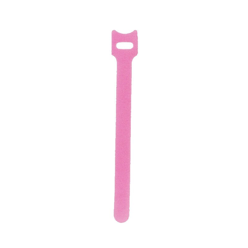 30pcs Reusable Cable Ties Cord Nylon Strap Hook Loop Tidy Organiser Tool Tidy Hook T-type Velcro Cable Tie 1.2x20cm Multi-color: Pink